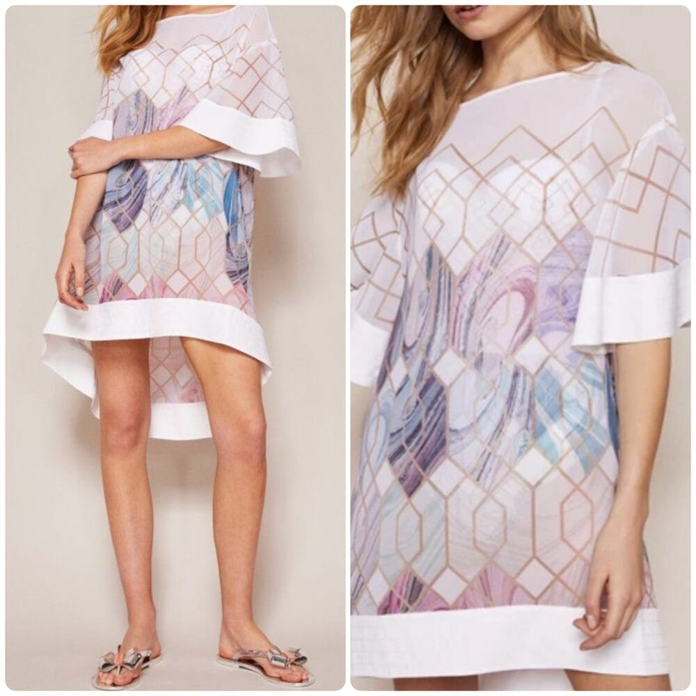 Ted Baker London Sea of Clouds cover-up Dress White